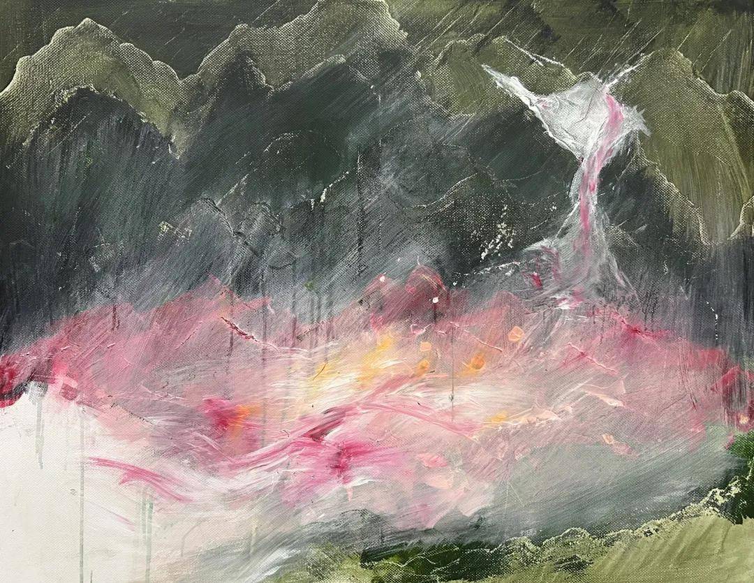 溫蔚華作品《輕雨》